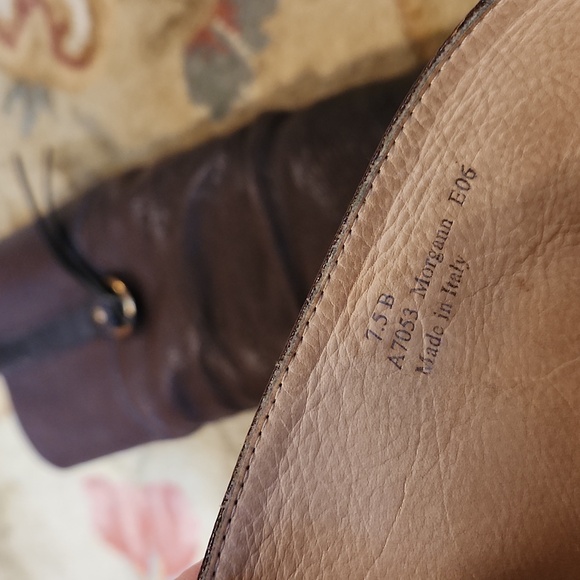 COACH Morgan tall brown leather slouch boots, size 7.5 - Picture 9 of 13